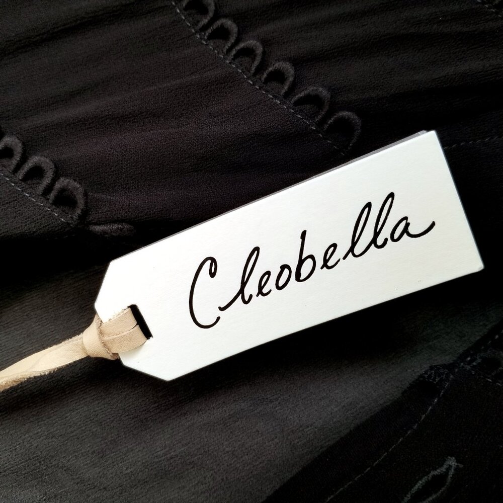 NWT Cleobella Autumn Blouse Jet Black Semi Sheer Size Large Tiered Trim High End - Picture 9 of 16
